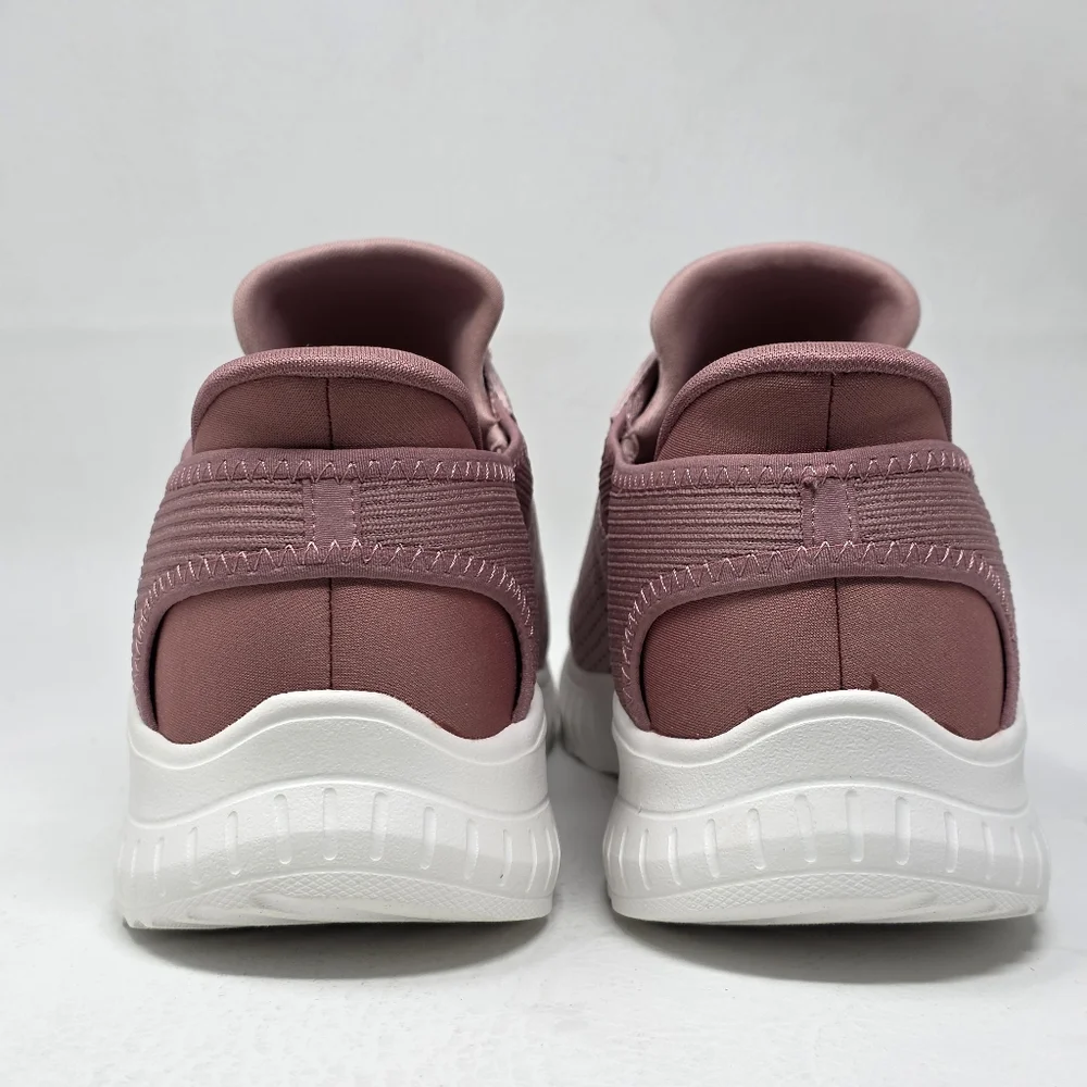 Skechers Bobs Sport Squad Women's Size 10 Chaos Blush Memory Foam Slip On New - Picture 5 of 14